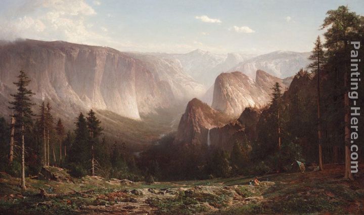 Great Canyon of the Sierra,Yosemite painting - Thomas Hill Great Canyon of the Sierra,Yosemite art painting